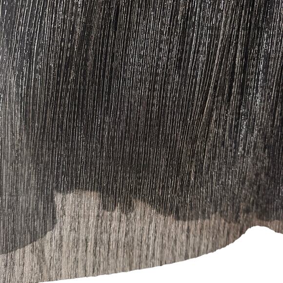 Isabel Etoile Marant Beatrice Lurex Pleated Skirt Metallic Size 38 Medium - Picture 5 of 8